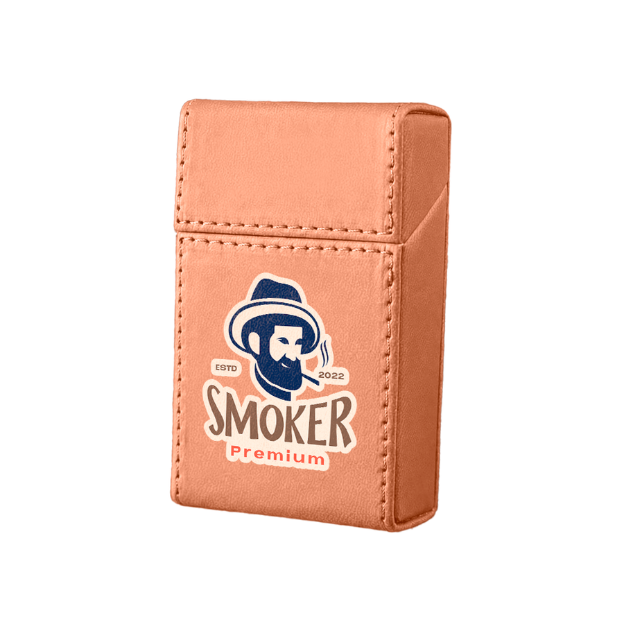 Flip Top PU Leather Full Bag Cigarette Cases - Custom Hats Now