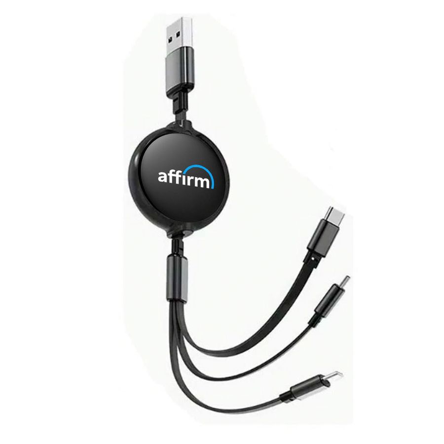 Soft Silicone 3-in-1 Charging Cables - Custom Hats Now