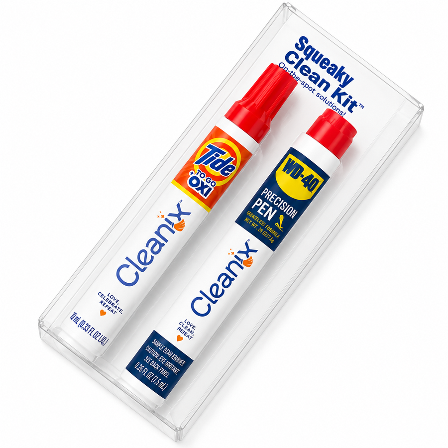 Squeaky Clean Kit - WD-40® Precision Pen and Tide® to Go + Oxi Travel Kits - Custom Hats Now