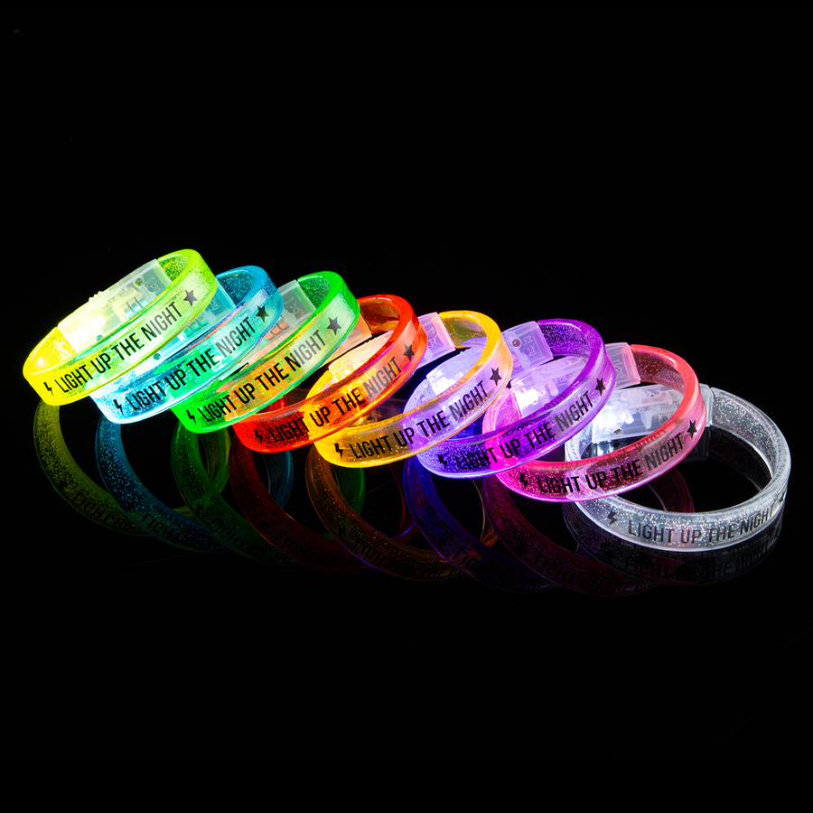 Custom Acrylic Glow Bracelets - Custom Hats Now