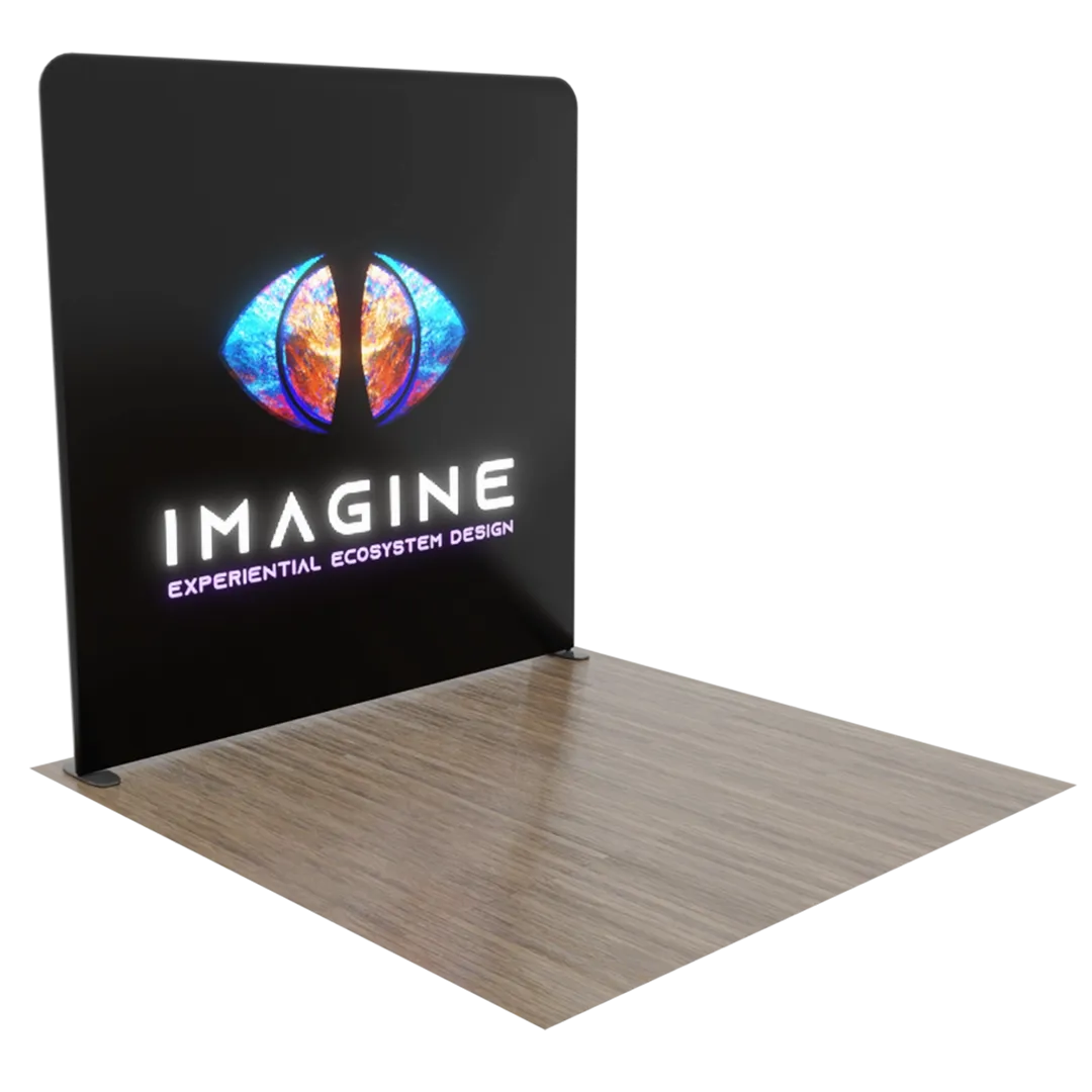 Custom Backlit Trade Show Display with Light Box Frame 10' x 10' - Custom Hats Now